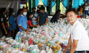 โรงไฟฟ้านิคมอุตสาหกรรมพิจิตรกิจกรรมCSRมอบถุงปันสุขช่วยชาวบ้านสู้วิกฤตโควิด