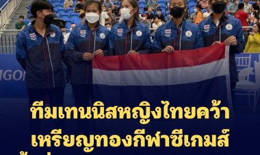 ทีมเทนนิสหญิงไทยคว้าเหรียญทองกีฬาซีเกมส์ครั้งที่ 31โค่นเจ้าภาพเวียดนาม