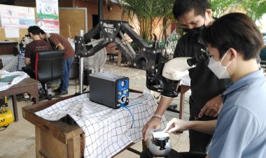 น่านเร่งขับเคลื่อน“1จังหวัด1โครงการ1หลักสูตร”การแกะกสลักโลหะเงิน (มีคลิป)