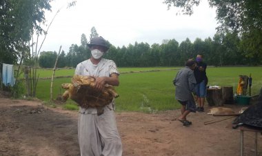 หนุ่มร่ำไห้!!ลุยแก้บน 3 เจ้าที่หลังได้คืน"เจ้าฉีเคอะ"เต่ายักษ์เสมือนคนในครอบครัว