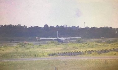 สนามบินอุบลฯวุ่น!เครื่อง C130 ยางคารันเวย์แตกขวางทุกเที่ยวบิน