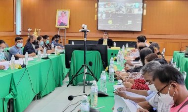 โครงการชลประทานศรีสะเกษ ร่วมประชุมผลกระทบจากโครงการฝายราษีไศล