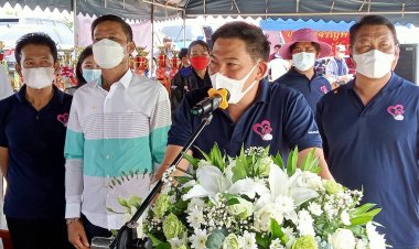 “ชนม์สวัสดิ์”เปิดแข่งเรือเร็ววัฒนธรรมประเพณีคลองส่งน้ำสุวรรณภูมิ