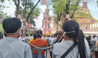คลื่นศรัทธานับพันแห่ร่วมพิธีบวงสรวง –พุทธาภิเษก องค์ปู่ท้าวเวชสุวรรณรุ่น40 ปี