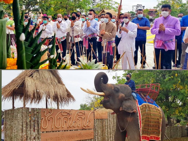 ชาวบ้านค่ายชัยภูมิร่วมสืบสานประเพณีช้างคืนถิ่น คึกคัก