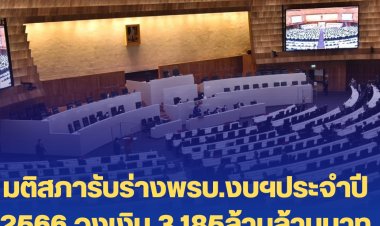 ฉลุย!! มติสภารับร่างพรบ.งบฯประจำปี 2566 วงเงิน 3.185ล้านล้านบาท ด้วยคะแนน 278 : 192 เสียง กมธ.วิสามัญ 72 คน