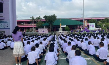 โรงเรียนสังกัดเทศบาลเมืองปราจีนบุรีจัดกิจกรรมวันเฉลิมพระชนมพรรษาพระบรมราชินี