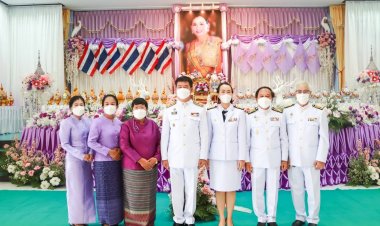 นอภ.แม่สอด- "นายกเจิน"  ร่วมพิธีถวายพระพรชัยมงคล