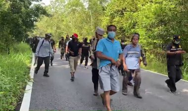 ทหารนับร้อยนายปูพรมค้น “ควนตั้งหวัน”ไล้จับเมียนมาหนีเข้าเมืองควบคุม 168 คน