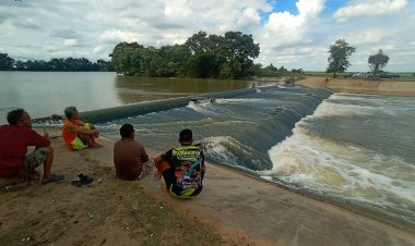 ชาวนาผวาหนักนาข้าวจมน้ำหลังอ่างลำเชียงไกรทดลองพร่องน้ำประตูใหญ่ (ชมคลิป)