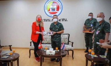 ทูตสวิสเซอร์แลนด์เข้าพบปะรองผอ.กอ.รมน.ภาค 4 ส่วนหน้า อำลาในโอกาสครบวาระ