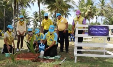 อำเภอไม้แก่นระดมอาสาพัฒนา บริเวณพลับพลารวมใจประชาบ้านละเวง