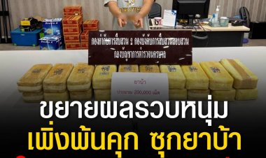 รวบหนุ่นเพิ่งพ้นคุกซุกยาบ้าอพาร์ตเมนต์ 2 แสนเม็ดส่งลูกค้าตามออเดอร์