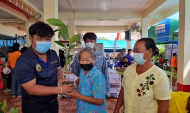 อบจ.ศรีสะเกษร่วมออกหน่วยบริการจังหวัดเคลื่อนที่วัดบ้านหนองเต่า