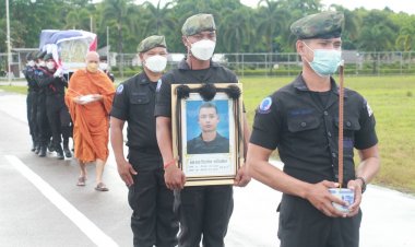 ทอ.จัดเครื่องบินส่งศพอาสาสมัครทหารพรานพลีชีพเหยียบกับระเบิดกลับภูมิลำเนาตราด