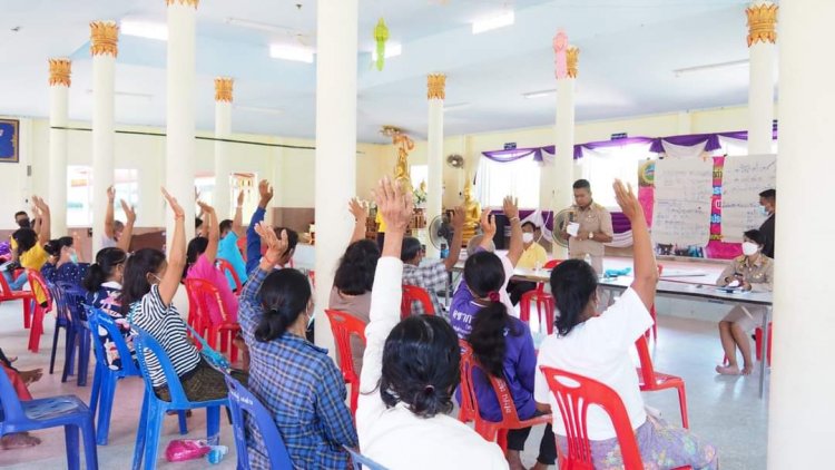 เทศบาลตำบลหนองใหญ่ ทำประชาคมร่างเทศบัญญัติตำบลฯ