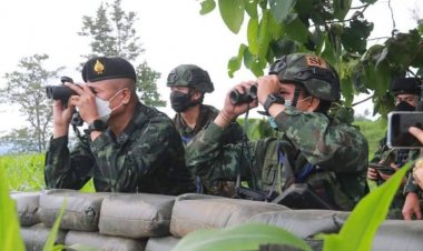 ผบ. กองกำลังนเรศวรตรวจเยี่ยมทหารพื้นที่ชายแดน