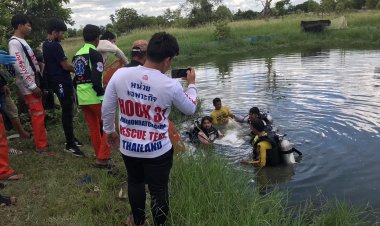 สลด!หนุ่มโคราชออกหาปลาพลาดท่าแหพันขาจมน้ำเสียชีวิตคาสระน้ำ