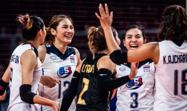 จารึกประวัติศาสตร์!ลูกยางสาวทีมชาติไทยทะลุเข้ารอบ 8 ทีมศึกเนชั่นส์ ลีก