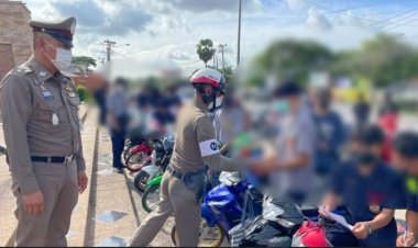 ตร.ชัยภูมิลุยกวาดล้างเด็กแว้นดัดแปลงจยยส่ง.เสียงดังค่ำคืนคุมผู้ต้องหาได้อีก 14 คัน