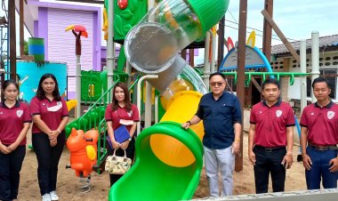 ไม่ทิ้งเยาวชนของชาติ!'สจ.ชัย'ลั่นหางบอีกกว่า 3 แสนสร้างสนามเด็กเล่นรร.บ้านค้างภิบาล