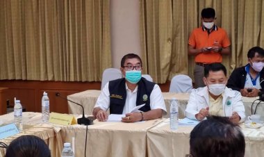 โครงการชลประทานศรีสะเกษ ประชุมคณะกรรมการแก้ไขปัญหาโครงการฝายหัวนา