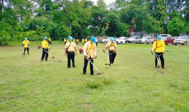 โพธิ์ศรีสุวรรณ นำจิตอาสาพระราชทานพัฒนา-ปลูกต้นไม้ เฉลิมพระเกียรติพระบาทสมเด็จพระเจ้าอยู่หัว