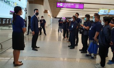 ผอ.ท่าอากาศยานสุวรรณภูมิพาคณะสื่อมวลชนเยี่ยมชมอาคารเทียบเครื่องบินSAT-1