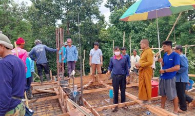 "พลังแห่งศรัทธา"ชาวบ้านทั้งหมู่บ้านร่วมแรงน้ำใจเดียวกันสร้างอุโบสถวัดบ้านคำกลาง