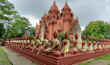 ปล่องภูเขาไฟเขาพระอังคาร แลนด์มาร์คแห่งใหม่ที่คนยังไม่รู้จัก ที่ตั้งวัดเขาพระอังคาร โบสถ์สมัยทวาราวดี อายุกว่า 1,000ปี ทาสีดินภูเขาไฟ