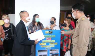 ทนายความ พาผู้เสียที่ได้รับผลกระทบเรือบรรทุกน้ำมันระเบิดร้องผู้ว่าฯสมุทรปราการถูกข่มขู่ (ชมคลิป)