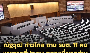ณัฐวุฒิ ก้าวไกล ถาม รมต. 11 คนหายจากที่ประชุม ตกลงนี่พวกท่านไปหารือจะลาออกหรือยุบสภา