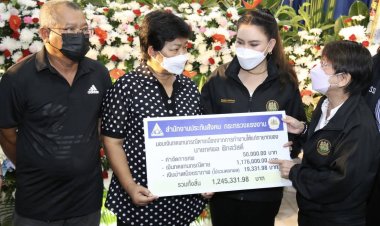 รมว.เฮ้ง ส่ง‘ที่ปรึกษา’‘โฆษก’รุดมอบเงินทดแทนแก่ทายาทลูกจ้าง ที่เสียชีวิตในบ่อพักน้ำเสียคอนโดย่านบางนา