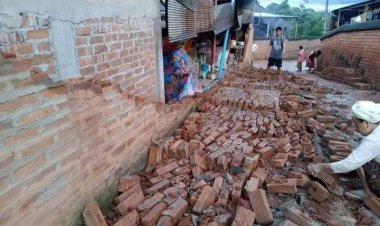 แผ่นดินไหวขย่มเมียนมา 6.4 ทำกำแพงบ้านพัง-หินถล่มทับเส้นทางอาร์3บี ท่าขี้เหล็ก-เชียงตุง256507