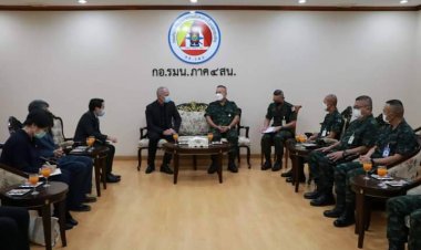 (ICRC)  เข้าพบแม่ทัพน้อยที่ 4 แนะนำคณะทำงานพร้อมพูดคุยแลกเปลี่ยนความร่วมมือการทำงานด้านมนุษยธรรม เพื่อประชาชน