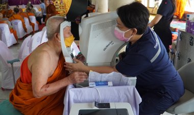 หน่วยแพทย์จักษุศัลกรรมสภากาชาดไทย บริการตรวจ ผ่าตัดต้อเนื้อต้อกระจก พระสงฆ์ แม่ชี และนักบวชทุกศาสนา ในพื้นที่จังหวัดสระแก้ว