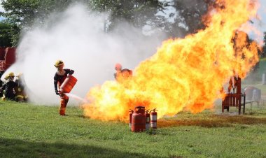 อำเภอวังสมบูรณ์ จังหวัดสระแก้ว ซ้อมแผนป้องกันและระงับอัคคีภัย