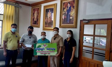 "พ่อเลี้ยงคำ ท่า 23"  มอบเงินสมทบทุน 100,000 บาทให้ ชรบ.แม่สอด.