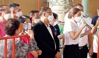 “นันทิดา”ร่วมบุญเป็น ปธ.พิธีงานทิ้งกระจาดมูลนิธิร่วมกุศลสมุทรปราการ