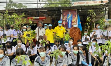 "ผู้ใหญ่หมี แม่สอด"  นำชาวบ้านจิตอาสาปลูกต้นไม้ วันแม่แห่งชาติ