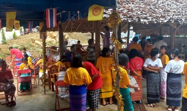 "พระอาจารย์ปัญญา จัดงาน ผูกข้อมือ  สืบสานวัฒนธรรมประเพณี เรียกขวัญ ชาวกะเหรี่ยง