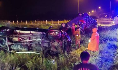 (คืบหน้า) -เปิดภาพวงจรปิดวินาทีรถกระบะคอกบรรทุกผักเครื่องครัวชนกระบะผัว-เมียตาย 1สาหัส 1กลางดึก  “สี่แยก100ศพ-สี่แยกผีสิง”