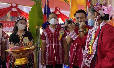 "ป.อาวุโส แม่สอด " เปิดงาน อนุรักษ์ประเพณีจัดงานผูกข้อมือยิ่งใหญ่ ชาวกะเหรี่ยง