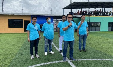 "สจ.ชัย" และ กลุ่มงูดินบ้านเฮา เปิดการแข่งขันฟุตบอลเยาวชน  7 คน รุ่นอายุไม่เกิน 12 ปี