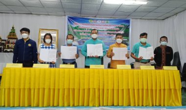 อำเภอโพธิ์ศรีสุวรรณ ลงนามบันทึกข้อตกลงในการจัดบริการสาธารณะ ตามโครงการบริหารจัดการสถานีสูบน้ำด้วยไฟฟ้า