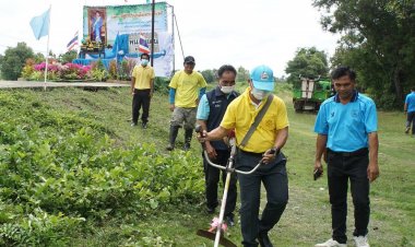 องค์การบริหารส่วนตำบลหนองห้าง เปิดโครงการปรับปรุงภูมิทัศน์ เฉลิมพระเกียรติ