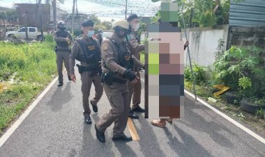 ระทึก!ตำรวจ สภ.แม่สอดเข้าระงับเหตุชายรจิตเวช คลุ้มคลั่งพกอาวุธปืน