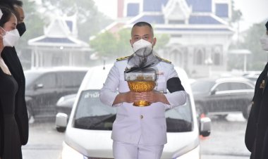 โปรดเกล้าฯ พระราชทานน้ำหลวงอาบศพ 'สมบัติ เมทะนี’ ศิลปินแห่งชาติ ณ ศาลาพ่วงจินดา วัดพระศรีมหาธาตุวรมหาวิหาร 