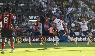 ฟอร์มร้อนแรง!ปืนใหญ่บุกถล่มบอร์นมัธ 3-0 คว้าชัย 3 นัดรวด ขึ้นจ่าฝูงพรีเมียร์ลีก