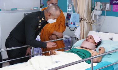 ผู้บังคับหน่วยเฉพาะกิจนราธิวาส เยี่ยมและติดตามอาการบาดเจ็บไฟใต้